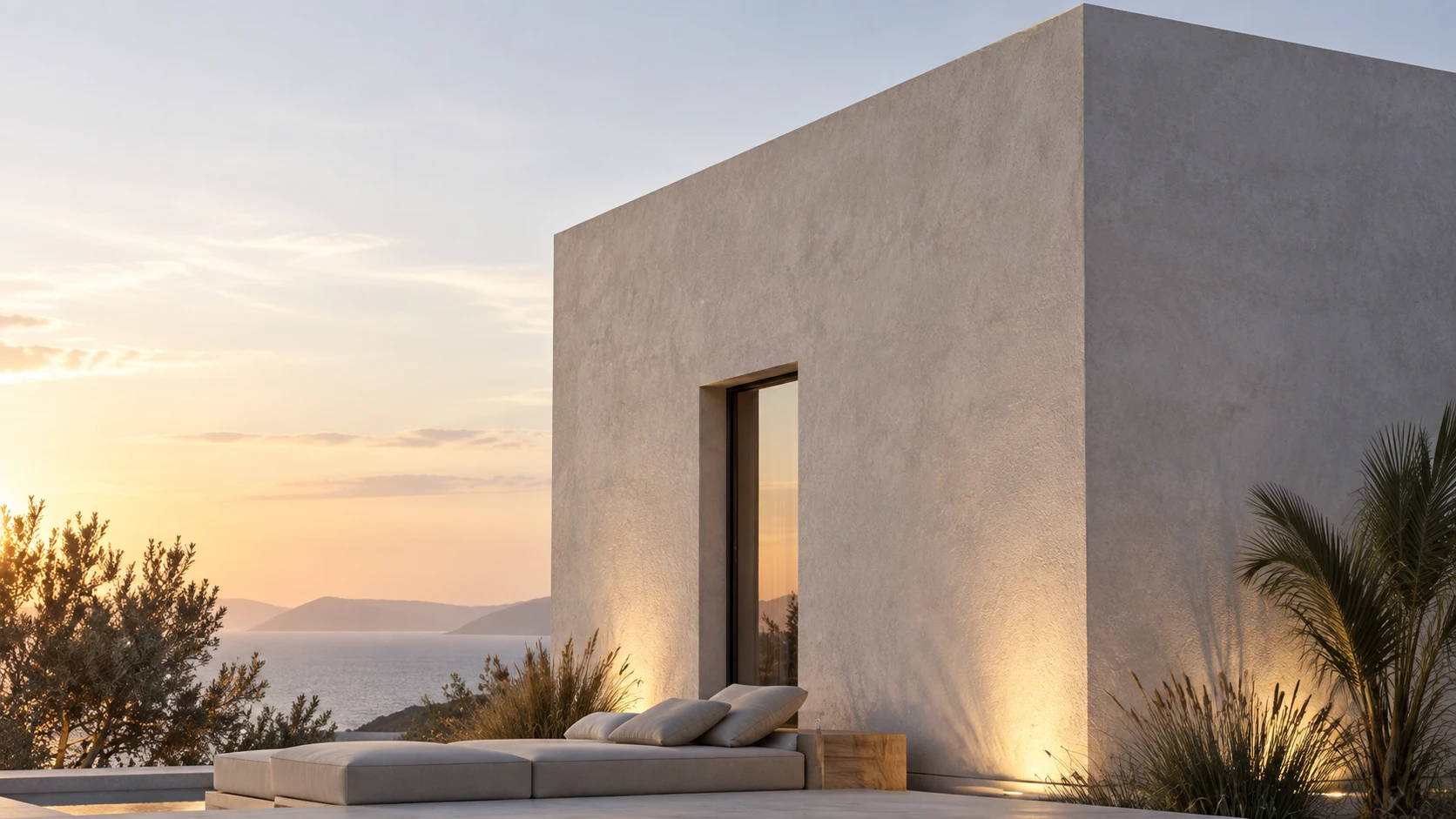 Terrazza al tramonto